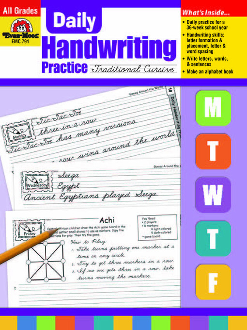 Title details for Traditional Cursive by Evan-Moor Educational Publishers - Wait list